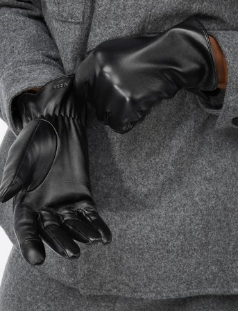ECCO Ecco Mens Minimal Gloves - Black - M