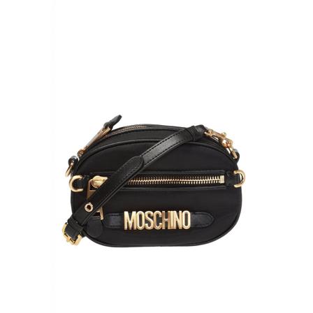Moschino, Branded shoulder bag Zwart, Dames, Maat:ONE Size