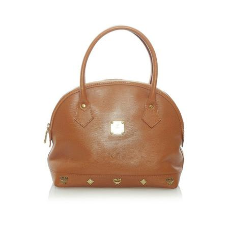 MCM Pre-owned, Studded Handbag Bruin, Dames, Maat:ONE Size
