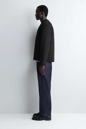 COS Men's Reversible Quilted Jacket in Nero