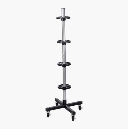 Biltema - Dekkstativ på Hjul, Frittstående, For 4 Dekk Maks Bredde 225mm, Aluminium og Plast