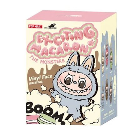 POP MART Labubu The Monsters – Exciting Macaron Blind Box 17 cm Vinyylifiguuri Keräilyesine
