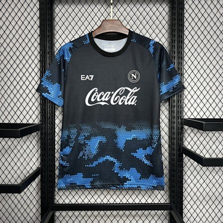 2024-2025 Napoli Træningsfodbold T-shirt Hurtigtørrende Kortærmet