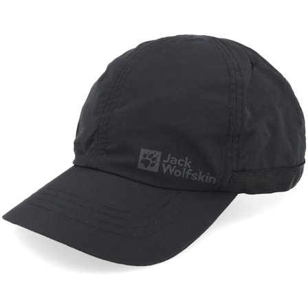 Jack Wolfskin - Černá unconstructed Kšiltovka - Strap Cap Black Dad Cap @ Hatstore