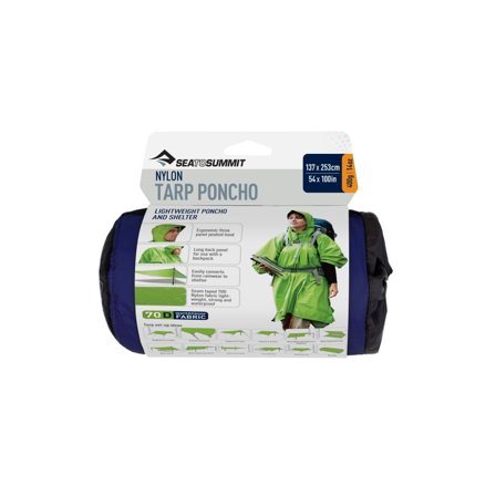 Sea to summit Nylon Tarp Poncho rain jackets Blue OneSize