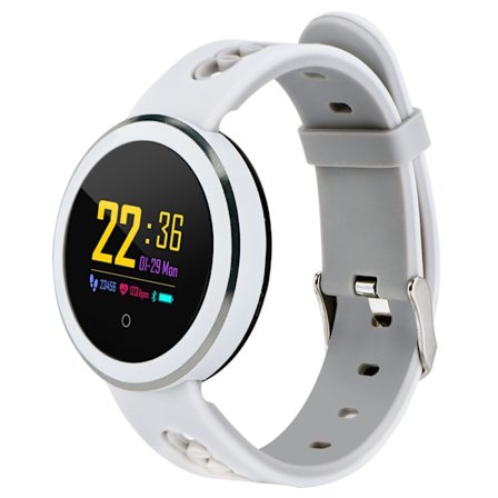 Intelligent klokke vanntett blod oksygen og blodtrykk monitor smart armbånd hvit