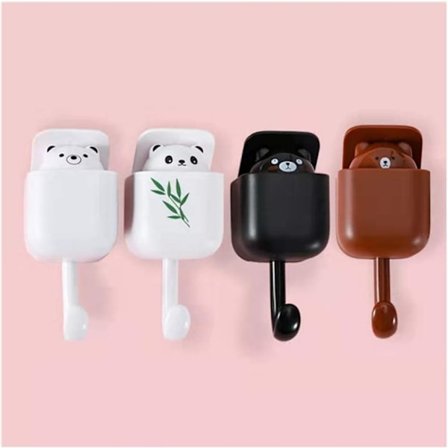 Søte Peek-A-Boo kroker, selvklebende, Pop-up katt bjørn dyre dekor