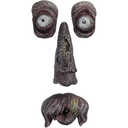 Gamla mansträdkram, trädgårdsspanare trädgårdsdekoration, trädgårdsdekorationsskulptur utomhusdekorationsskulptur trädgårds ansikte trädgårdsbakgård -