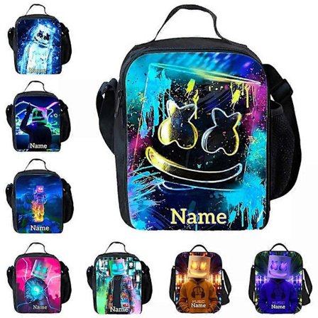 Marshmello Eristetty Lounaslaukku Pojat Tytöt Tiivis Kouluruokalaatikko