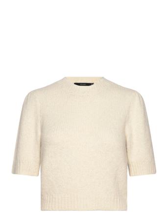 Vmnovah Ss O-Neck Puff Pullover Ga Noos Cream Vero Moda
