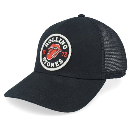 American Needle - Black trucker Czapka Z Daszkiem - Rolling Stones Valin Black A-Frame Adjustable @ Hatstore