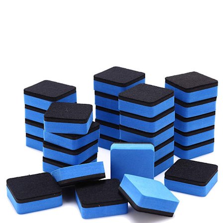 30 Magnetiska Whiteboard Radergummin Torr Radering Markör Skola Kontorsmaterial