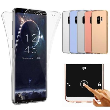 Samsung Galaxy S9 Dobbeltsidet silikone etui med TOUCH FUNKTION Guld
