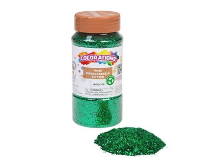 Bioglitter 113gr grön - Lyreco - Skola och förskola - Hobbymaterial - Paljetter, strössel och glitterlim