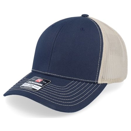 Richardson - Sininen trucker Lippis - 112 Split Navy/Khaki Trucker @ Hatstore