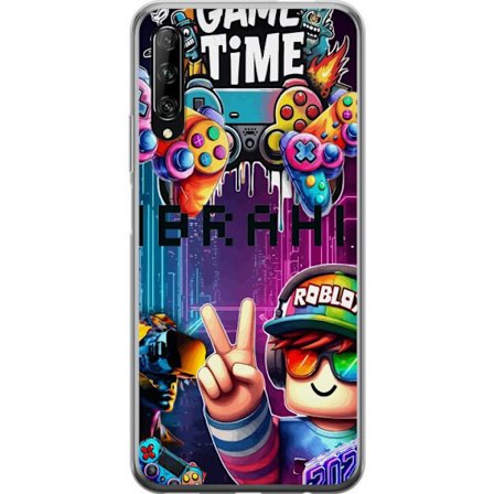 Kompatibelt Mobilskal till Huawei P smart Pro 2019 Neon Gamer Art