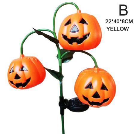 S-jiang Solar Halloween Pumpkin Led Lights - Halloween Decoratio