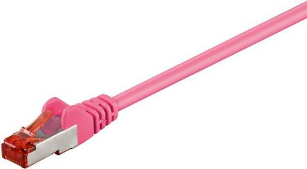 MicroConnect nettverkskabel - 2 m - rosa