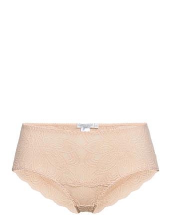 Luna Hipsters Lingerie Panties Hipsters/boyshorts Beige Underprotection