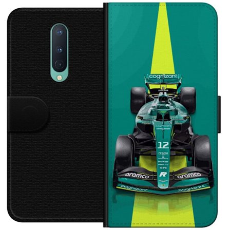 Yhteensopiva Lompakkokotelo OnePlus OnePlus 8 Aston Martinin Formula 1 -auto vihreässä kilpailumuotoilussa, jossa on moderni studiosentuntma