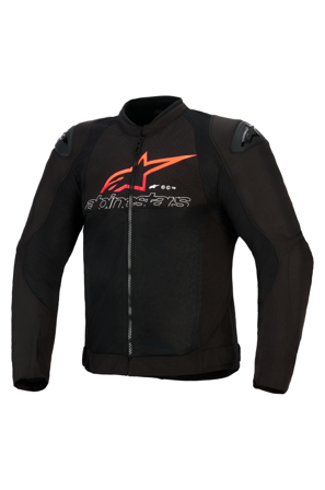 Motorradjacke Alpinestars SMX Air Schwarz/Hellrot/Weiß 4XL