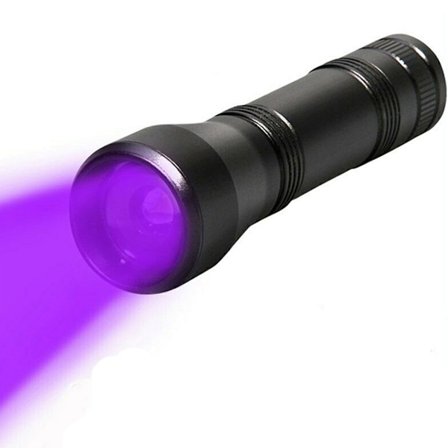 365nm UV-lommelykt for mineraler og skorpioner, anodisert aluminiumslegeringskropp med høy holdbarhet, ultrafiolett svart lys for utendørseventyr