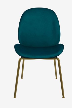 CosmoLiving by Cosmopolitan - Spisebordsstol polstret Astor - Blå - Stole - Fra Homeroom