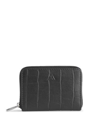 Selmambg Wallet Calm Croco Bags Card Holders & Wallets Wallets Svart Markberg