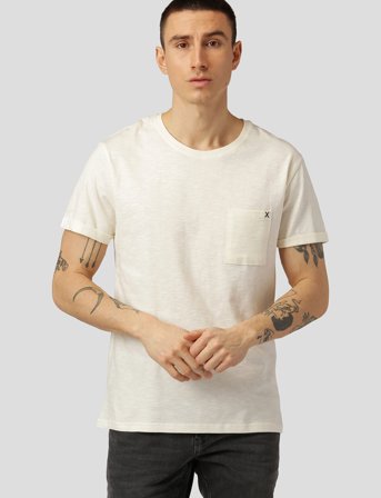 Clean Cut Copenhagen Kolding Organic Tee S/S - Cream - XL