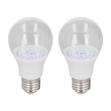 2 st LED växtlampa 6W Full Spectrum E26 E27 sockel växtlampa för inomhusväxter fröstart 100 till 240V