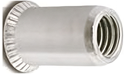 Ejot 460455 Blindnitmutter försänkt, öppen M6, 3.8-6 mm, 250-pack, Infästning