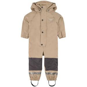 Kuling Douglas Lined Recycled Rain Coverall Sand 122/128 cm - Coveralls - 122/128 cm - Beige - Junge