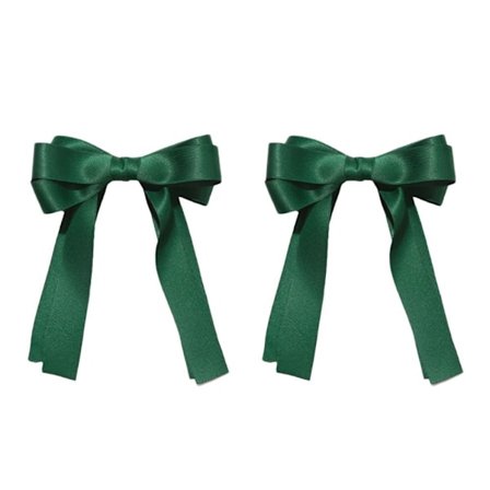 2ST Bow Hårklämmor Hårnålar GRÖN