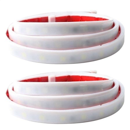 LED-stripe for bilens eksteriør, varsellys, omgivelsesbelysning, utendørs støtfangersikkerhet, bagasjerom natt varebil motorsykkel (FMY)