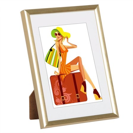 Rootz billedrammesæt - kunstdisplayensemble - stilfulde hukommelsesholdere - elegant fotoudstilling - guld - forskellige størrelser