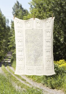 Babyfilt med kronor Prinsessan & Prinsen