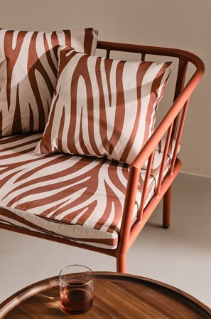 Jotex - Putesett Lenestol Rusten sebra - MENTON - Kjøp Puter & sitteputer hos Jotex