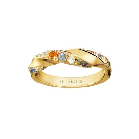 Sif Jakobs Ring Ferrara gul, Dam Ringar, Dam, Storlek: 56 MM