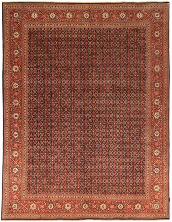 Medaljon Stort Tabriz 50 Raj Tæppe 296X384 Uld