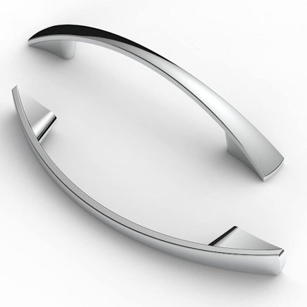 10 stk. 96 mm Hulfstand Møbelhåndtag Skab Køkken Skuffehåndtag Krom