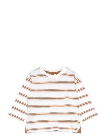 Triple-Striped T-Shirt Beige Mango