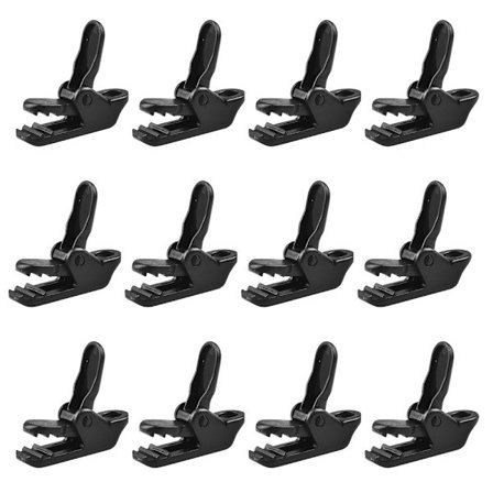 12 stk PC Campingklips, Markiseduk Klips, Duk Klemmer, Duk Klips