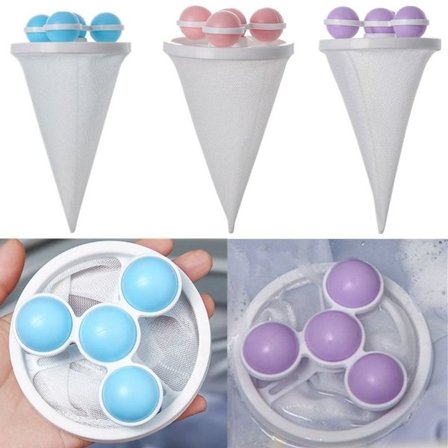 x återanvändbara tvättmaskin nätfilterpåsar för pälsludd KLB