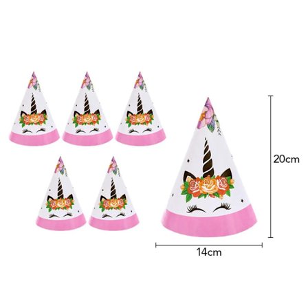 145 st Födelsedagsdekorationer för Barn Kalas Set Flicka Grattis på Födelsedagen Regnbåge Enhörning Tema Kalastillbehör