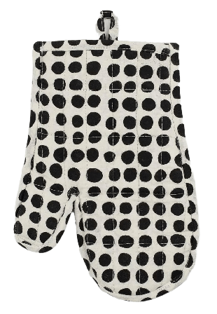 A World of Craft DOTS Grytvante Kökstextil Svart 17x27 cm