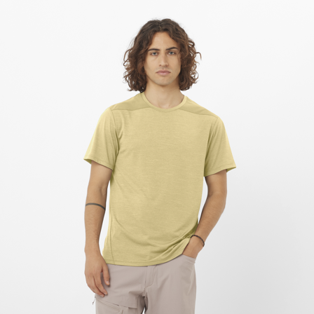 Salomon - Trika Oblečení Outline Ss Tee M - Gray Green