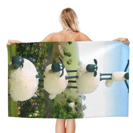 Shaun Sauen Badehåndkle Unisex Håndklær Motehåndkle Superfin Fiber Strandhåndklær-DW629