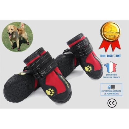 Snöskor för hund - TD - Storlek L - Vattentäta - Vinter skydd - Bekväma