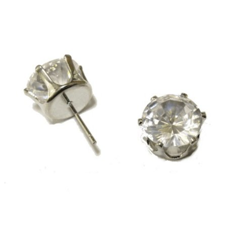 Krystal øreringe - hvide