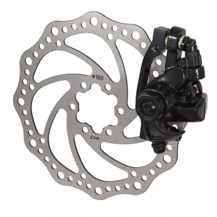 Professionel Mekanisk Forbremse med 160mm Rotor til Cykler
